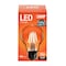 Feit Electric Feit A19 E26 (Medium) Filament LED Bulb Orange 30 Watt Equivalence 1 pk A19/TO/LED - alternate 1